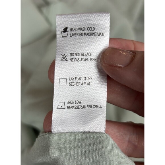 Saltwater Luxe Anthropologie Lilian Cut Out Maxi Dress Sage Green Medium Smocked - Picture 10 of 16